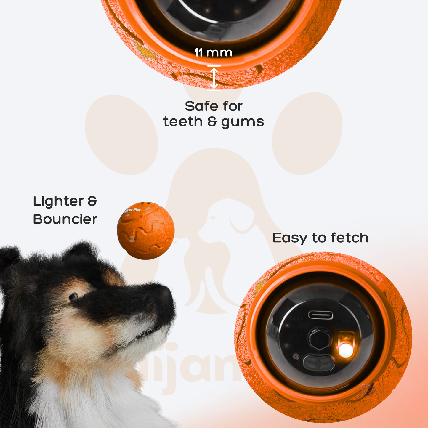 Taijan Pet - Interactive Smart Moving Dog Toy